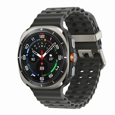 SAMSUNG alaxy Watch Ultra Smart Watch (47mm., Titanium Silver Case, Black Band) SM-L705FZTATHL